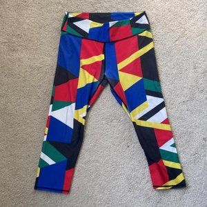 Fabletics Olympic Color Cropped Leggings - Size Large